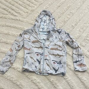 🦈⚓️Reversible Posh Peanut Shark Print Hoodie